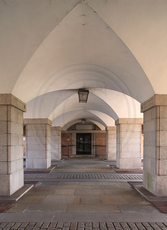 Vaulting beneath the Great Gateway, Devon County Hall, Exeter