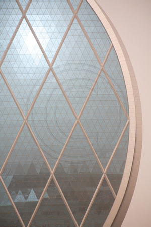 Detail of Aldar Headquarters (2010), Abu Dhabi, by MZ Architects