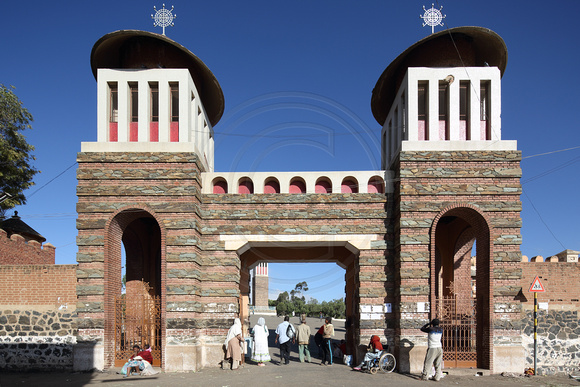 Nda Mariam Orthodox Cathedral gateway