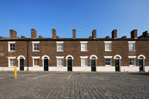 Workers’ cottages in Ceylon Place, Greenwich, London, dating from 1801