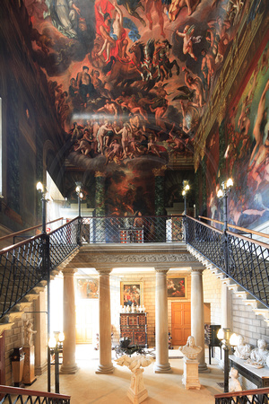 The Hell Staircase in Burghley House (1587), Lincolnshire, commissioned in 1555 by Sir William Cecil