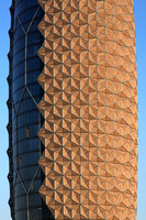Detail of one of the Al Bahar Towers (under construction), Abu Dhabi, UAE, designed by Aedas for the Abu Dhabi Investment Council (ADIC)
