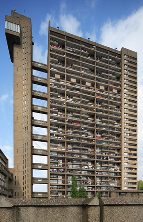 The Trellick Tower (1966–72), North Kensington, London, designed by Ernö Goldfinger