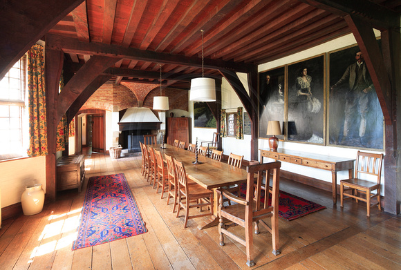 The main dining room at Goddards, Surrey, designed by Edwin Lutyens (1898–1900 and extended in 1910).