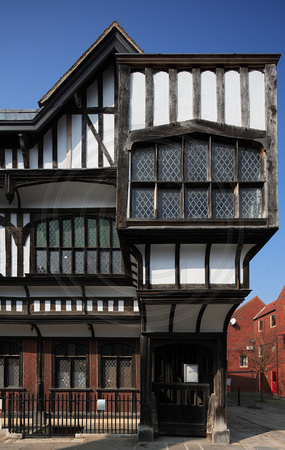 A jettied 16th-century merchant’s house in Southampton
