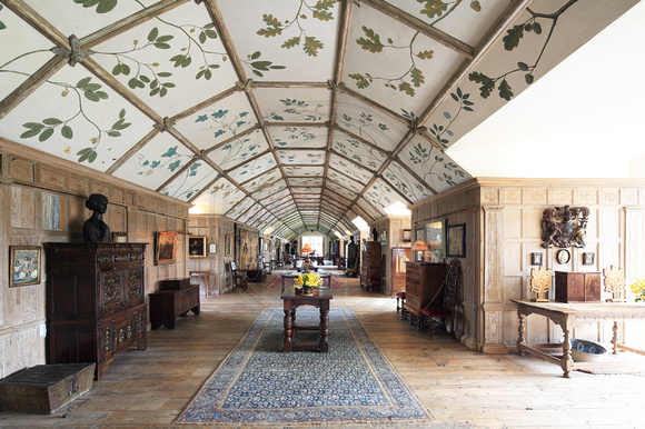 The Long Gallery at Parham, West Sussex, (1577) and restored in the mid-20th century.