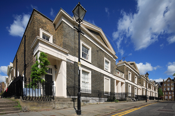 Houses (1820–40) on the Lloyd Baker Estate, Finsbury, London.
